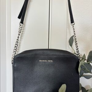 Michael Kors Black Saffiano Crossbody Bag